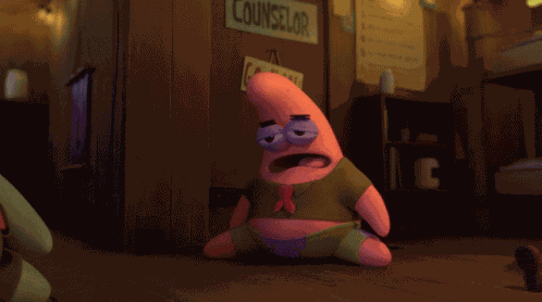 Sigh Patrick Star GIF