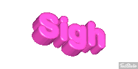 Sigh Word Sticker