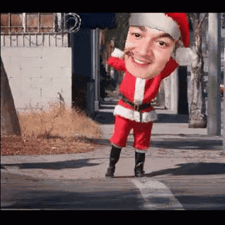 Sign Guy Merry Christmas Happy Xmas GIF
