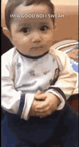 Silent Kid Nervous Baby GIF