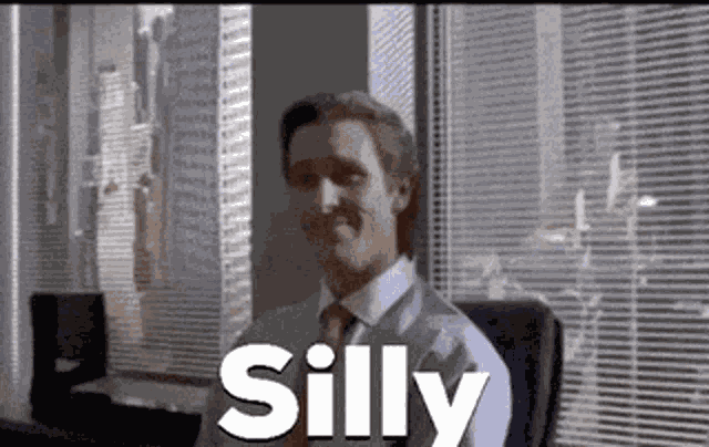 Silly Patrick Bateman GIF