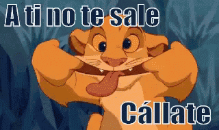 Simba Hace Burla GIF