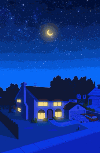 Simpsons House GIF