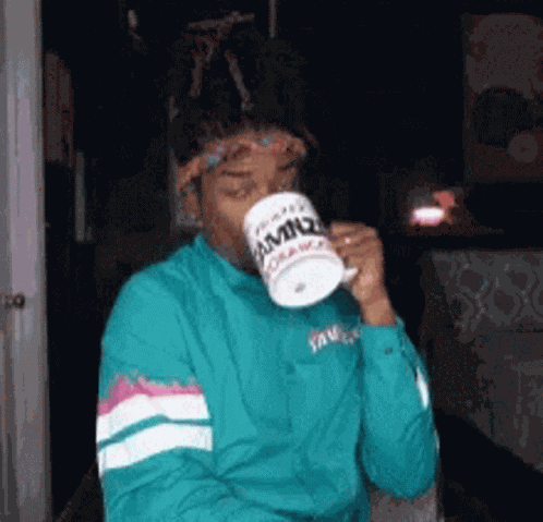 Sips Drink Tea GIF