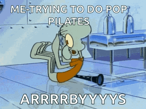 Sit Ups Spongebob GIF