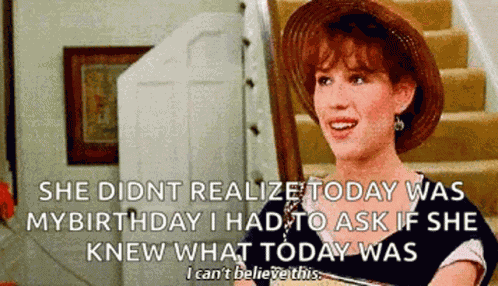 Sixteen Candles Molly Ringwald GIF