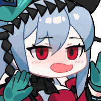 Skadi Lick Arknights Sticker