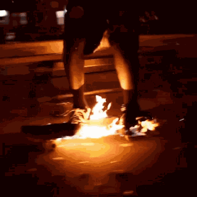 Skateboard Fire GIF