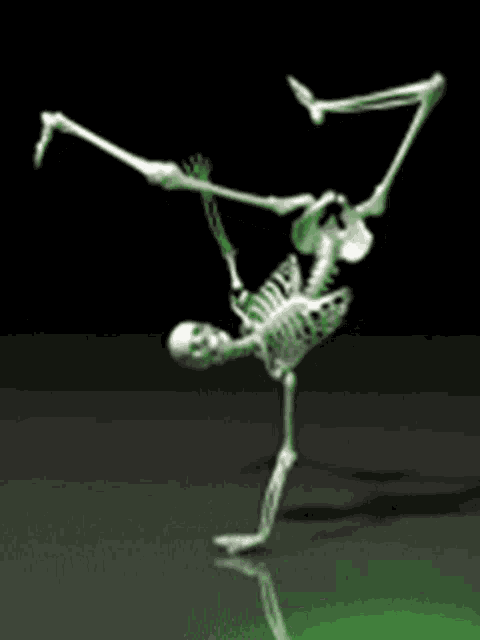 Skeleton Airchair GIF
