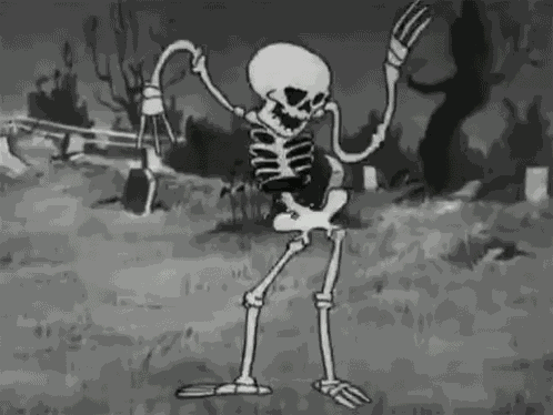 Skeleton Booty Slap GIF