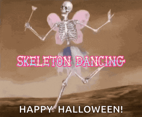 Skeleton Dancing Ballet GIF