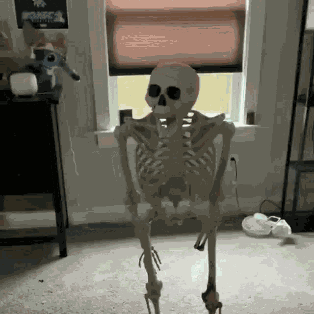 Skeleton Fall GIF