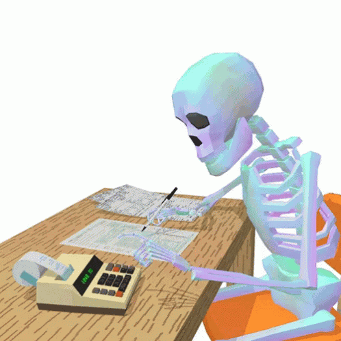 Skeleton Taxes GIF