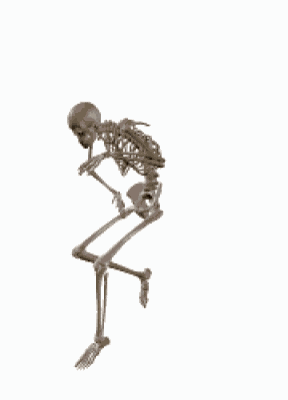 Skeleton Walking GIF