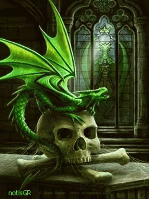 Skull Dragon GIF