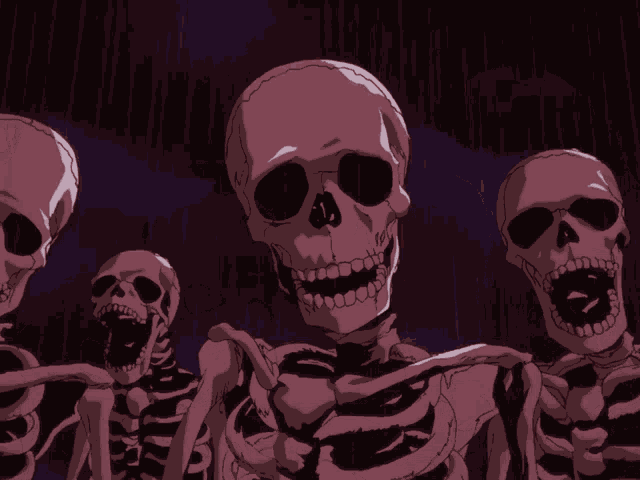 Skull Emoji Skeletons GIF