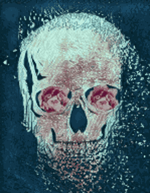 Skull Rose GIF