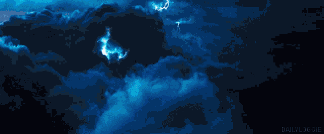 Sky Lighting Bolts GIF