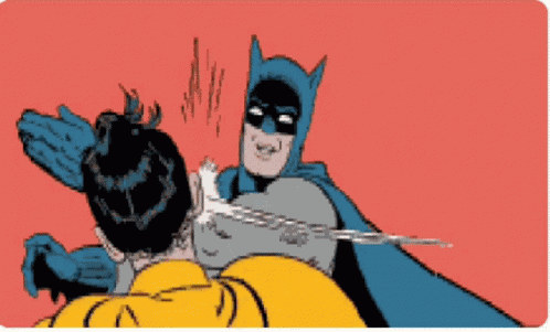 Slap Batman GIF