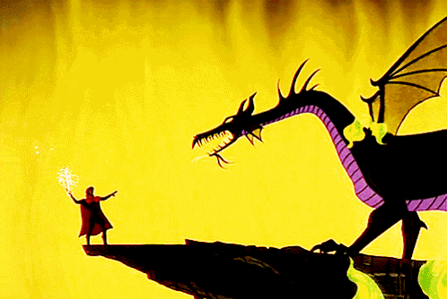 Sleeping Beauty Dragon GIF