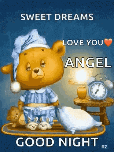 Sleepy Bear Goodnight GIF