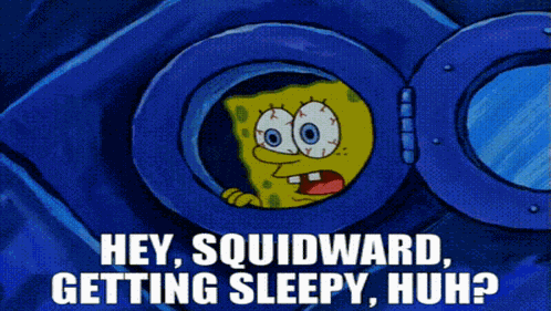Sleepy Spongebob GIF