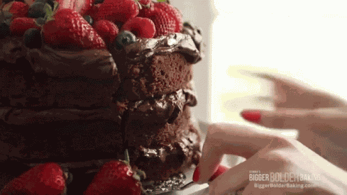 Slice Of Cake Bigger Bolder Baking GIF