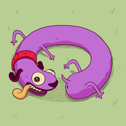 Sloppy Pencil Chasing Tail GIF
