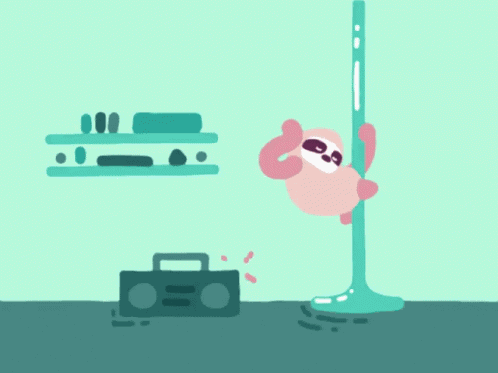 Sloth Pole GIF