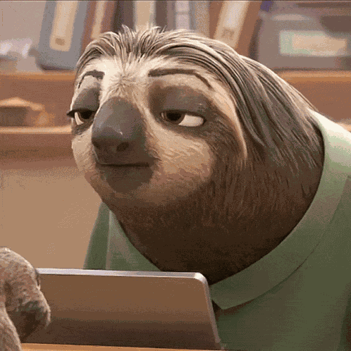 Sloth Smile Slow GIF