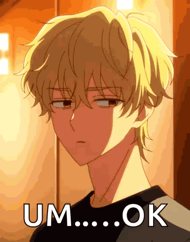 Slow Blink Cute Anime Boy GIF