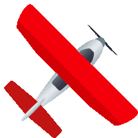 Small Airplane Travel Sticker