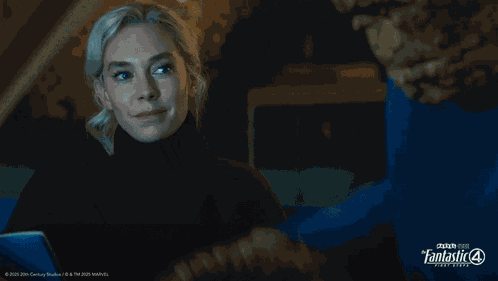 Smiling At Each Other Invisible Woman GIF