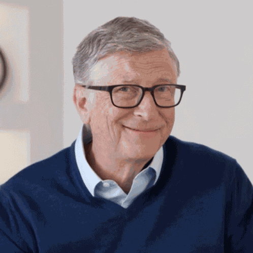 Smiling Bill Gates GIF