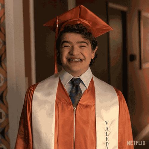 Smiling Dustin Henderson GIF