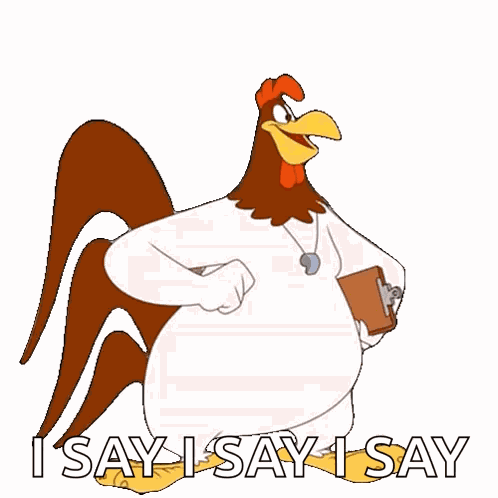 Smiling Foghorn Leghorn GIF
