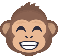 Smiling Monkey Monkey Sticker