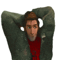 Smiling Peter B Parker Sticker