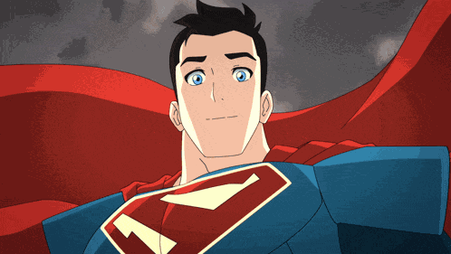 Smiling Superman GIF