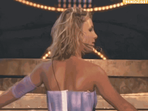 Smiling Turn Around GIF