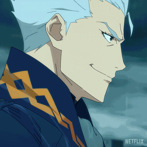 Smiling Vergil GIF