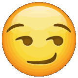Smirk Eyebrow Sticker