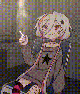 Smoking Happy GIF