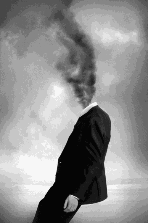 Smoking Head GIF