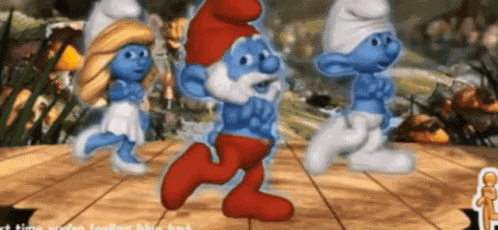 Smurf Dance GIF