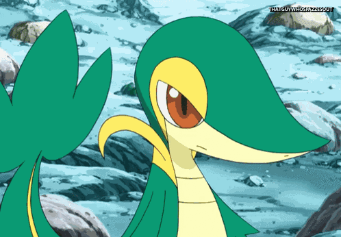 Snivy Smirk GIF