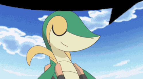 Snivy Speech Bubble GIF