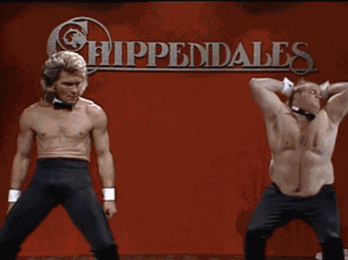 Snl Chipendales Chris Farley GIF