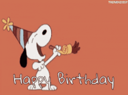 Snoopy Birthday GIF