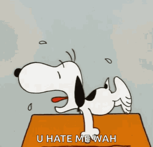 Snoopy Crying GIF